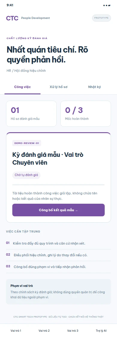 Prototype đề xuất · dữ liệu tự tạo · chưa kết nối hệ thống thật